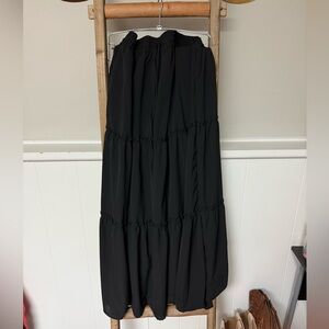 Black maxi skirt